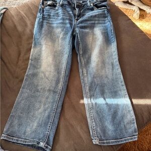 Maurices Blue Flare Women's Capris